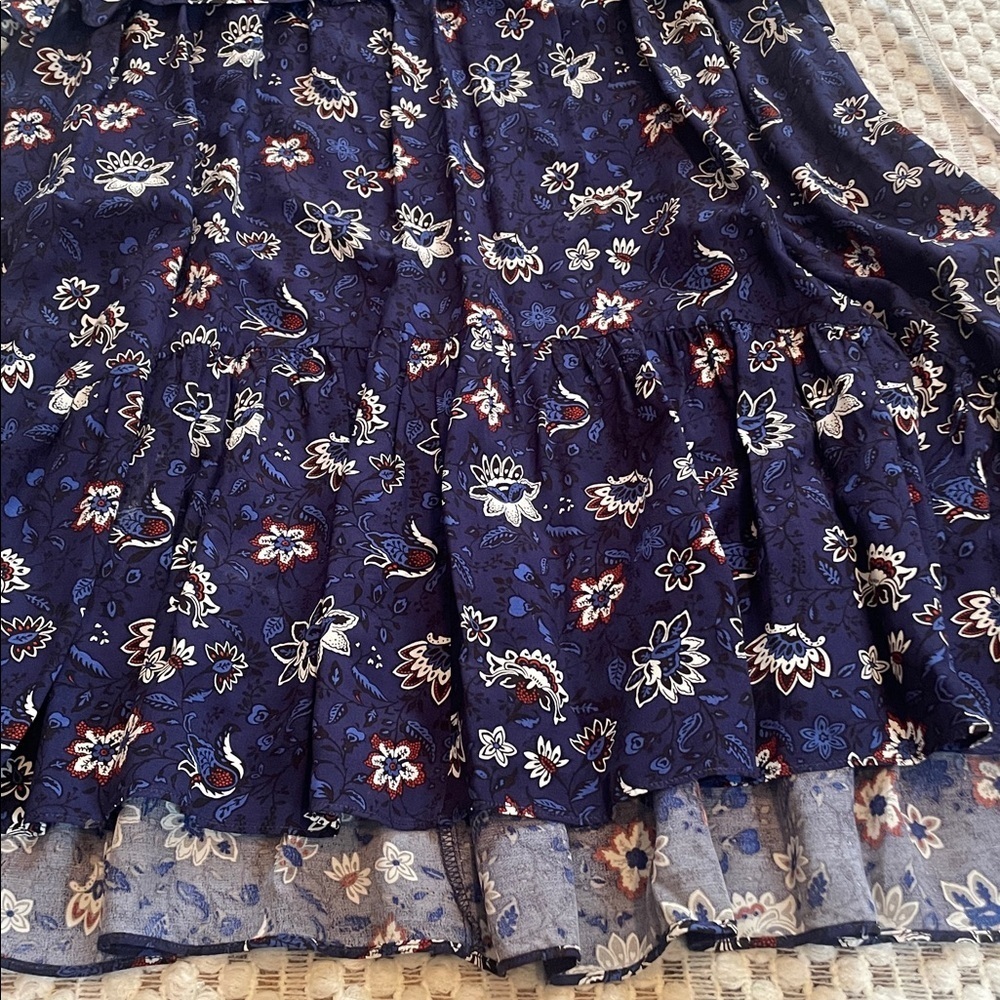 Thakoon Navy Lotus Printed Dress - Picture 8 of 16